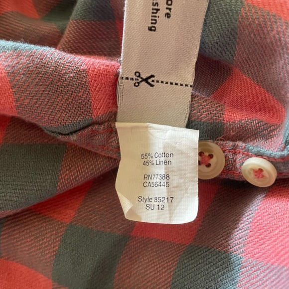 J.Crew Mens Light Weight Slim Fit Pink/Blue Long Sleeve Button Down Shirt Sz M - Picture 5 of 6